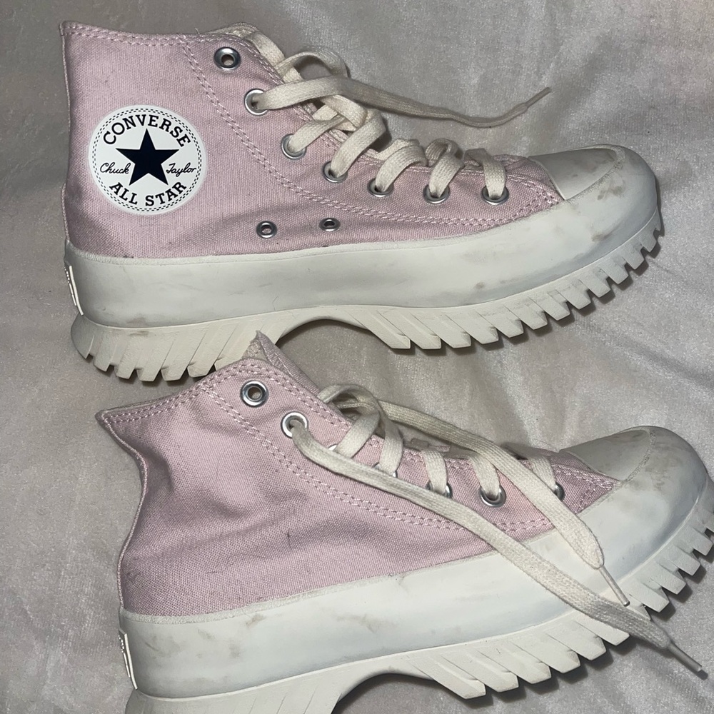Converse Women's Light Pink High-Top Sneakers